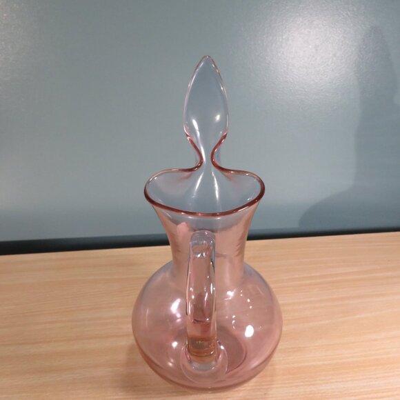 Vintage Bischoff Hand Blown Light Purple Pitcher - Picture 2 of 5